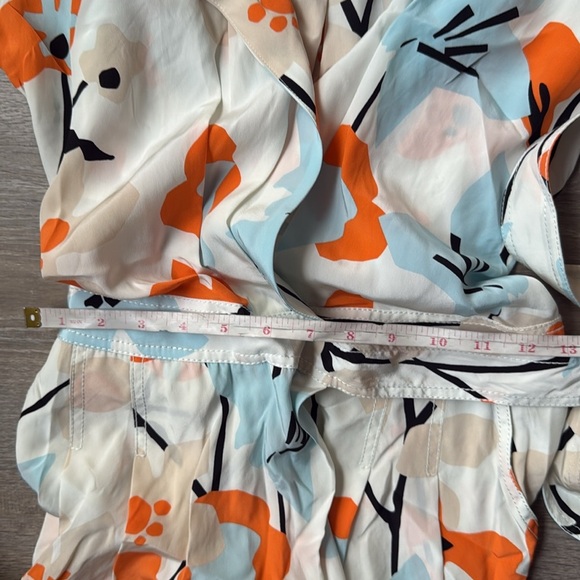 NEW Diane Von Furstenberg Ebuca Floral Silk Romper 4 - Picture 12 of 16